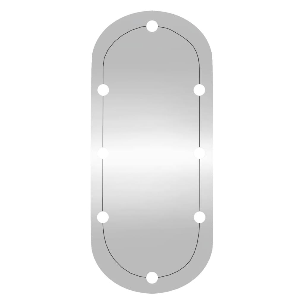 Lustro 40x90 cm do sypialni łazienki ścienne z LED owalne szklane  nr. 5