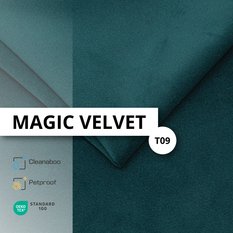 Łóżko Pojedyncze 90x200cm łóżko tapicerowane z pojemnikiem turkusowe do sypialni wezgłowie 88 cm - Miniaturka zdjęcia nr 13