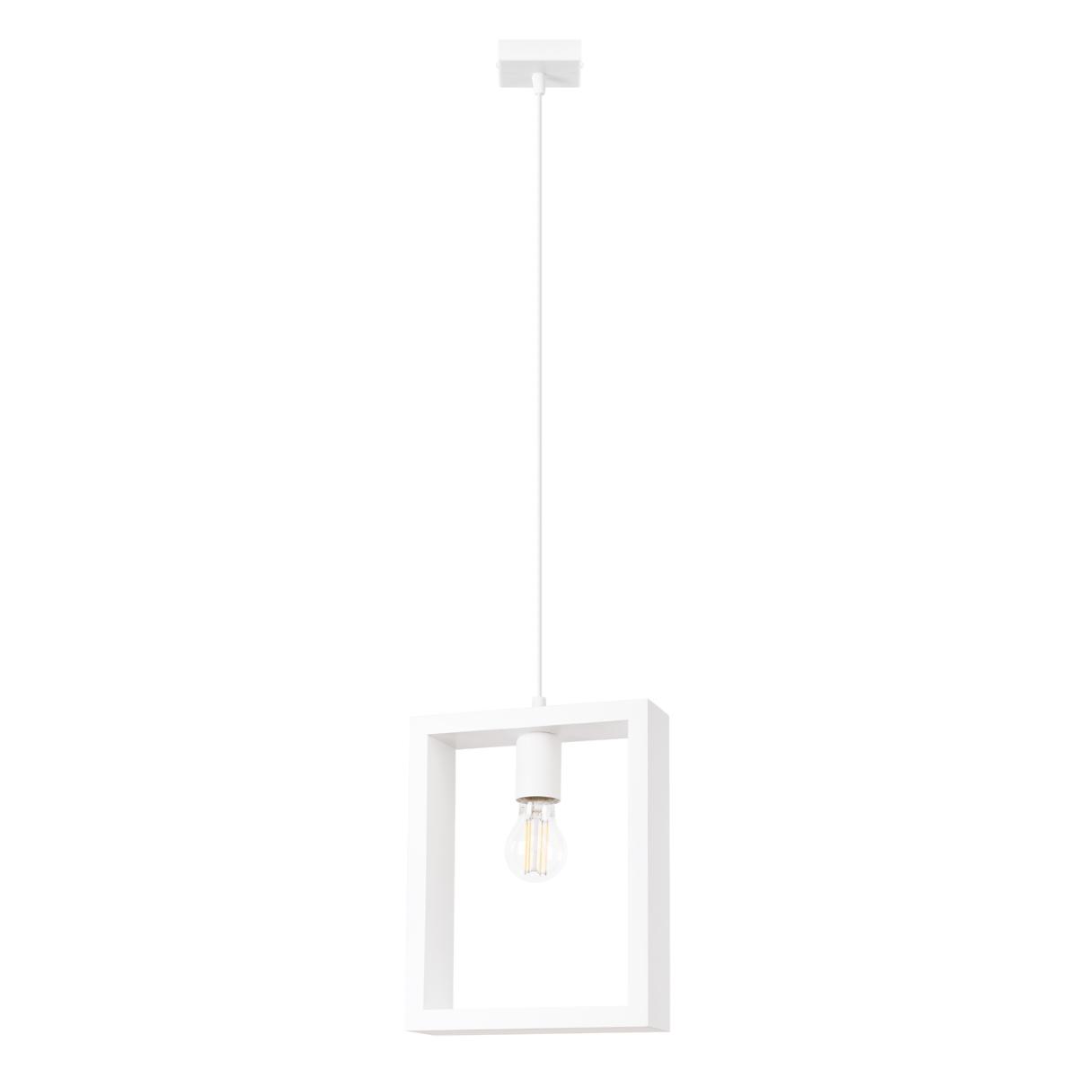 Lampa wisząca ARIES biała 133x8x24cm nowoczesna E27 do salonu