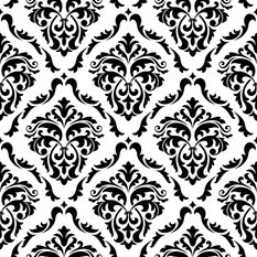 Tapeta Klasyczne Czarno-Białe ORNAMENTY Glamour 53x1000 - Miniaturka zdjęcia nr 8