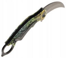 Nóż myśliwski 20 cm / 7 cm scyzoryk karambit składany turystyczny survivalowy wielobarwny - Miniaturka zdjęcia nr 4