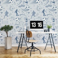 Tapeta Dekoracja do Pokoju Dziecka Piłka Sport 3D Nowoczesna - Miniaturka zdjęcia nr 5