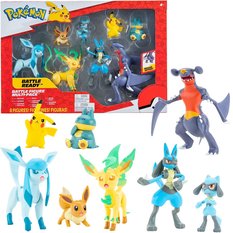 POKEMON 8-PAK GARCHOMP LUCARIO LEAFEON GLACEON RIOLU EEVEE PIKACHU MUNCHLAX - Miniaturka zdjęcia nr 1