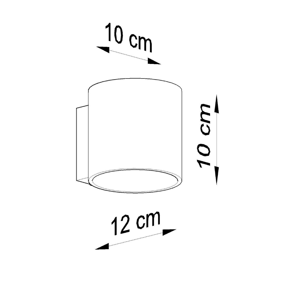 Kinkiet ORBIS 1 biały 10x12x10cm nowoczesny G9 do salonu nr. 7