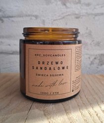 Świeczka Sojowa Zapachowa Drzewo Sandałowe 120ml 27h - Miniaturka zdjęcia nr 3