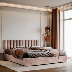 Panele tapicerowane 100x20 na ścianę magic velvet różowy - Miniaturka zdjęcia nr 5