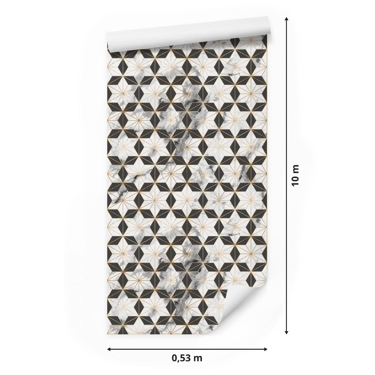 Tapeta Nowoczesny Geometryczny Wzór MARMUR Ozdoba  nr. 2