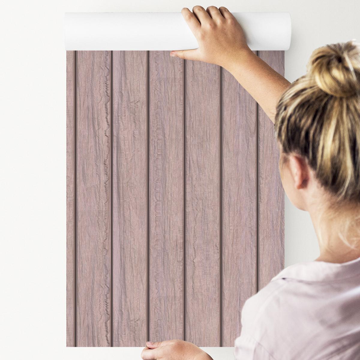 Tapeta Ścienna Pastelowe DESKI Drewniane Efekt 3D 53x1000  nr. 8
