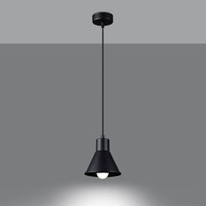 Lampa wisząca TALEJA 1 czarna 120x14x14cm nowoczesna E27 do salonu - Miniaturka zdjęcia nr 3