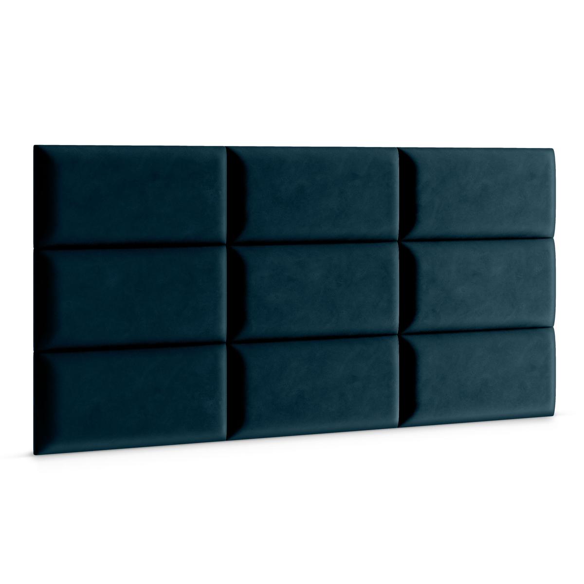Panele tapicerowane 50x30 cm na ścianę wezgłowie granatowy nr. 3