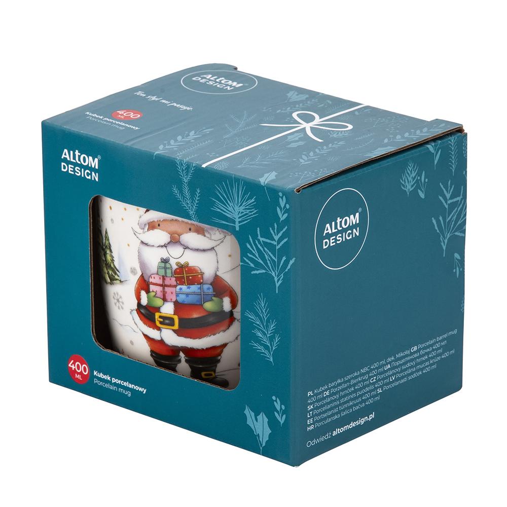 Kubek 400 ml świąteczny porcelanowy pudełko do jadalni nr. 5