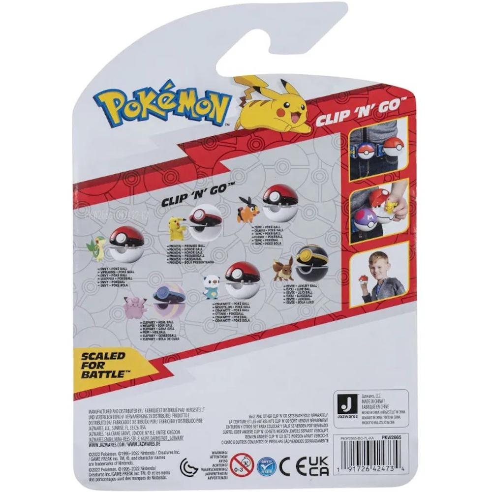 POKEMON CLIP 'N' GO ZESTAW JAZWARES ORYGINALNA FIGURKA TEPIG + POKE BALL nr. 3