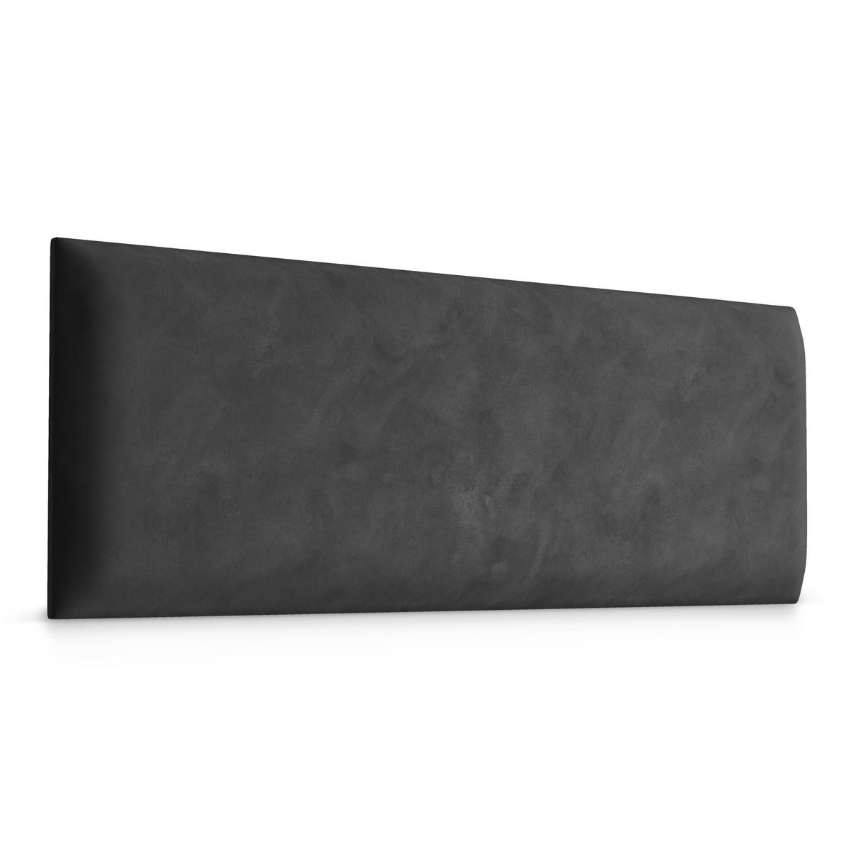 Panele tapicerowane 60x20 cm na ścianę prostokąt grafitowy