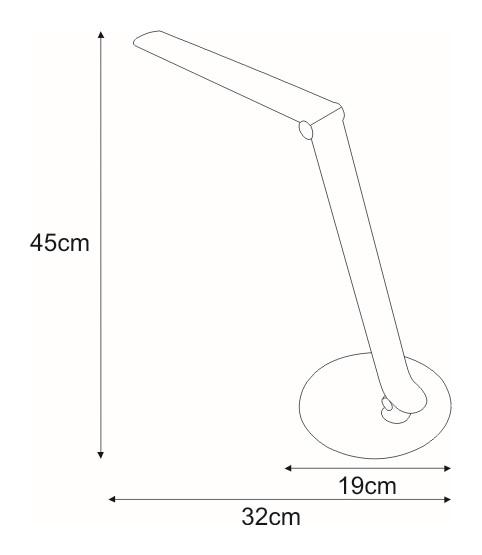 Lampka biurkowa K-BL1201 DUO 32x45x19 cm do salonu lub pokoju czerwony nr. 2