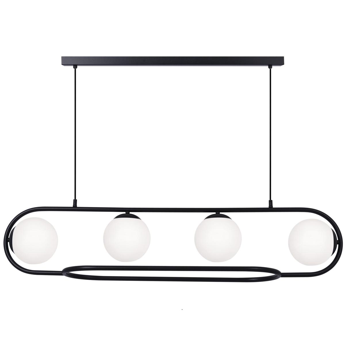 Lampa wisząca K-4962 FINESTRA 115x80x26 cm do salonu lub pokoju czarny/biały matowy