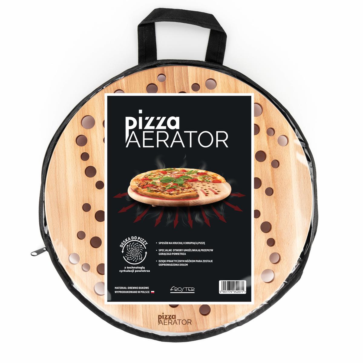 Pizza Aerator Deska na Pizzę Drewniania Okrągła nr. 11