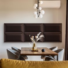 Panele tapicerowane 100x20 na ścianę eko skóra brązowy - Miniaturka zdjęcia nr 3