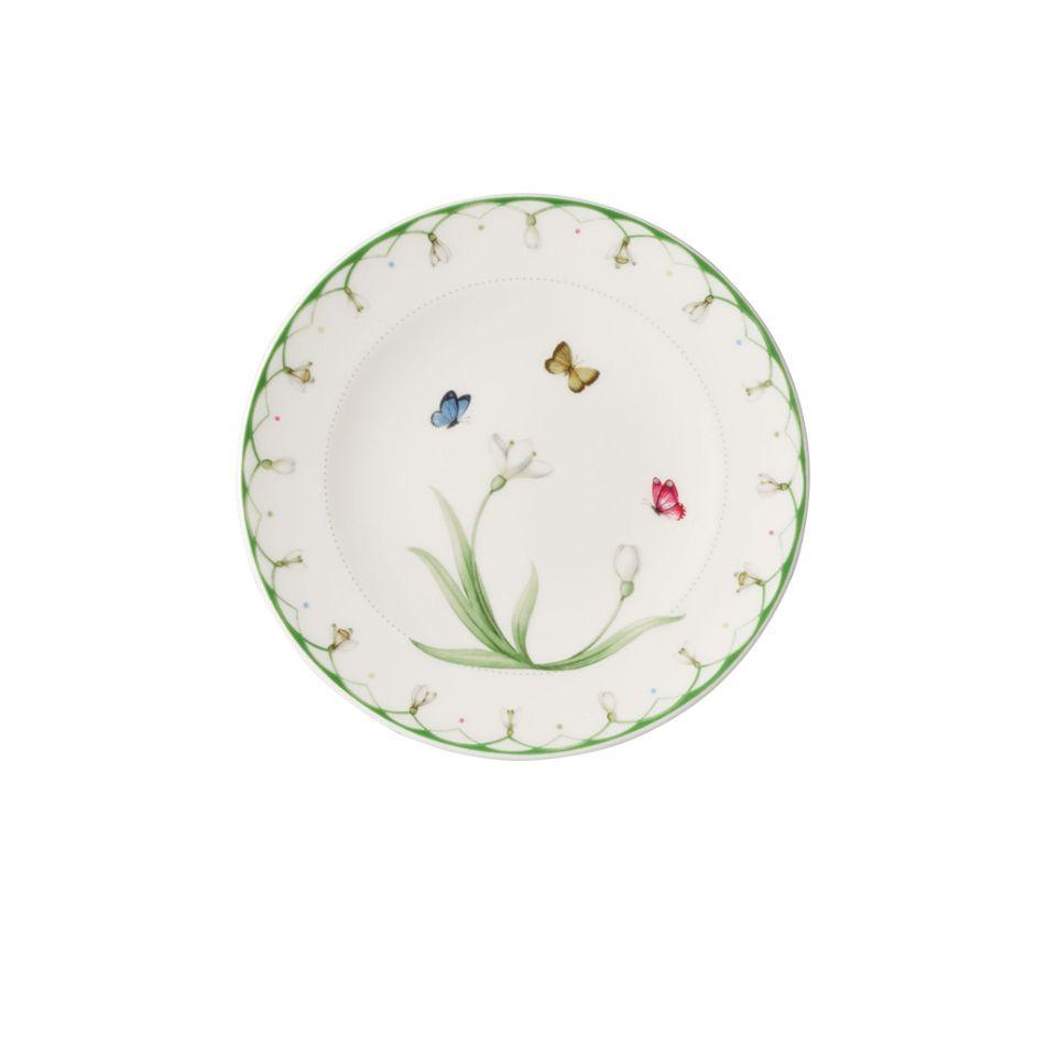 Talerzyk do pieczywa 16 cm Colourful Spring Villeroy & Boch biały do jadalni