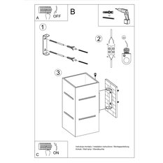 Kinkiet BLOCCO biały 20x12x10cm nowoczesny G9 do salonu - Miniaturka zdjęcia nr 6