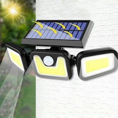 Lampas solarna LED czujnik ruchu zmierzchu do ogródka - Miniaturka zdjęcia nr 3