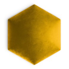 Panele tapicerowane  26x30 cm hexagon magic velvet żółty - Miniaturka zdjęcia nr 2