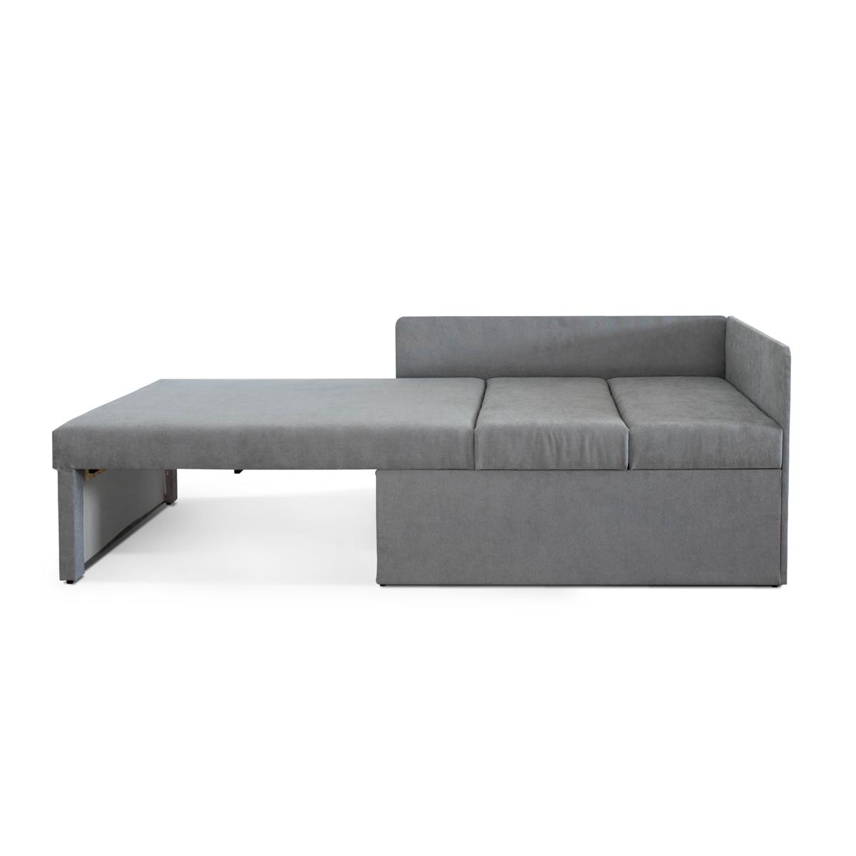 Sofa rozkładana dziecięca Viluś 108x81x78 cm narożnik jednoosobowy do pokoju z funkcją spania i przechowywania dla dzieci szary nr. 18