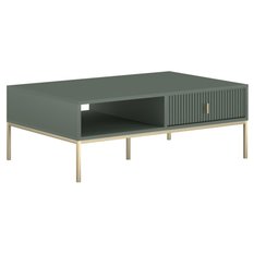 Stolik kawowy Maggiore 104,2 cm smoke green zielony złoty - Miniaturka zdjęcia nr 1