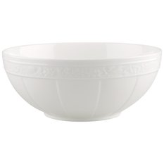 Miska na sałatę 24 cm White Pearl Villeroy & Boch biała do jadalni - Miniaturka zdjęcia nr 1