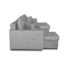 Narożnik Bella BIG 298x74x140 cm kształt U z funkcją spania i przechowywania Angel szary - Miniaturka zdjęcia nr 2