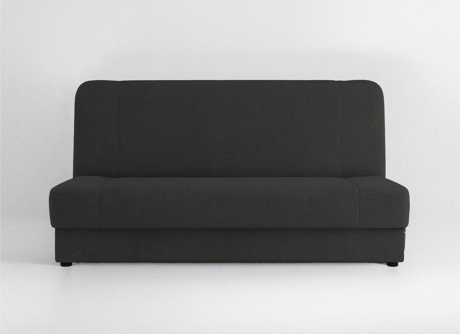 Wersalka LUSI 188x85x90 cm kanapa rozkładana z funkcją spania i pojemnikiem ciemnoszara nr. 3