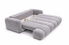 Kanapa rozkładana trzyosobowa Mediolan 250 cm BLUVEL 03 sofa z funkcją spania szary velvet - Miniaturka zdjęcia nr 4