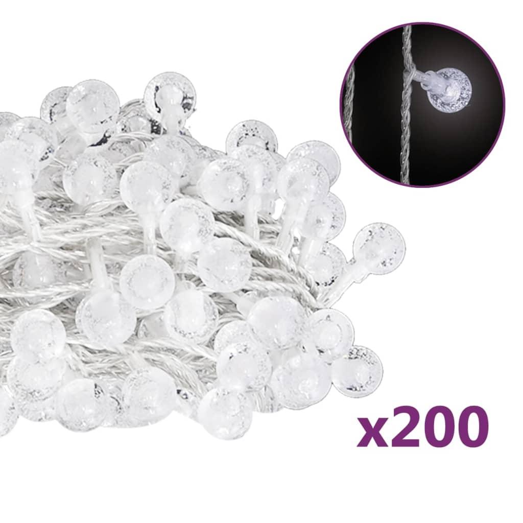 Lampki na choinkę 20 m 200 LED 8 funkcji światełka zimne białe na święta do salonu nr. 1