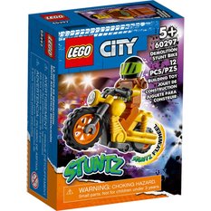 LEGO CITY stuntz zestaw klocków demolka na motocyklu kaskaderskim 60297