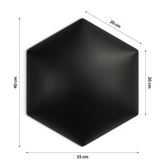 Panel tapicerowane 35x40 cm na ścianę hexagon brązowy - Miniaturka zdjęcia nr 7