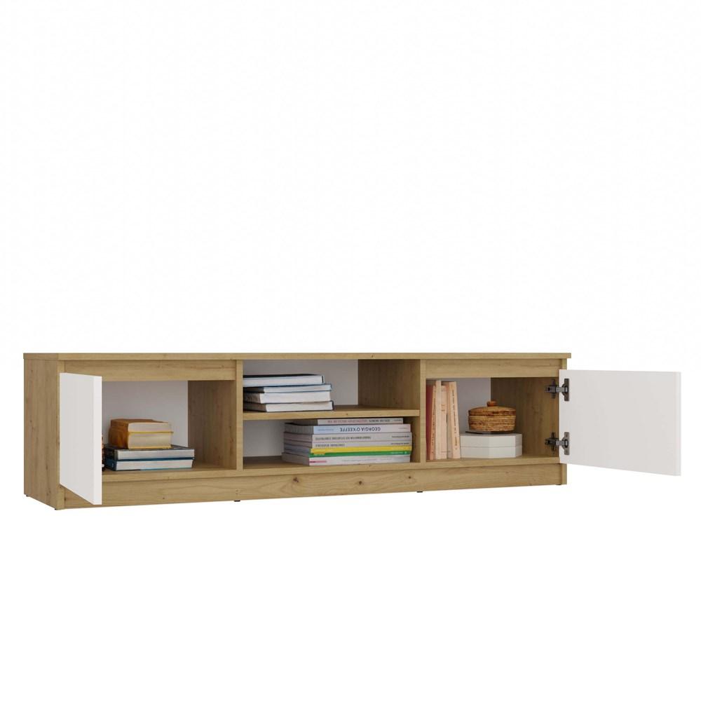 Szafka RTV Malwa 36x140x40 cm do salonu dąb artisan biel nr. 4