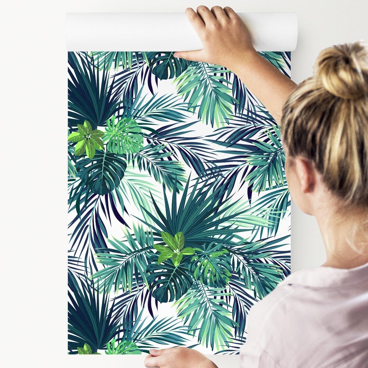 Tapeta liście egzotyczne MONSTERA zieleń przyroda  nr. 5