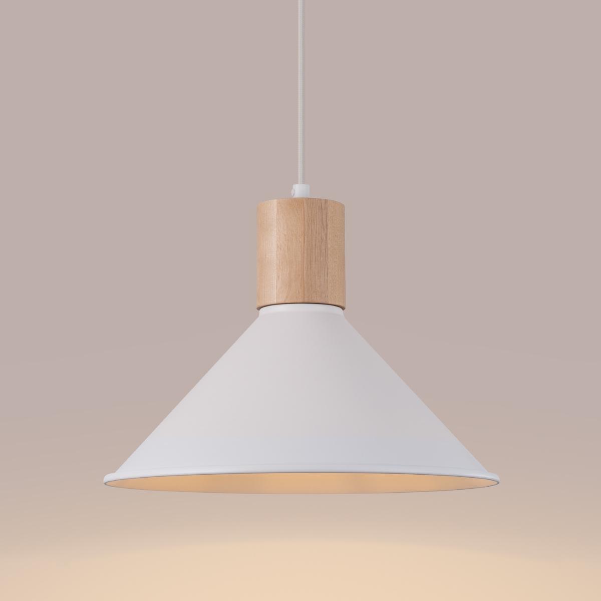 Lampa wisząca JAGA biała 120x30x30cm nowoczesna E27 do salonu nr. 4