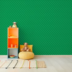 Tapeta Dla Dziecka Kwadratowe ZIELONE Klocki Lego  - Miniaturka zdjęcia nr 4