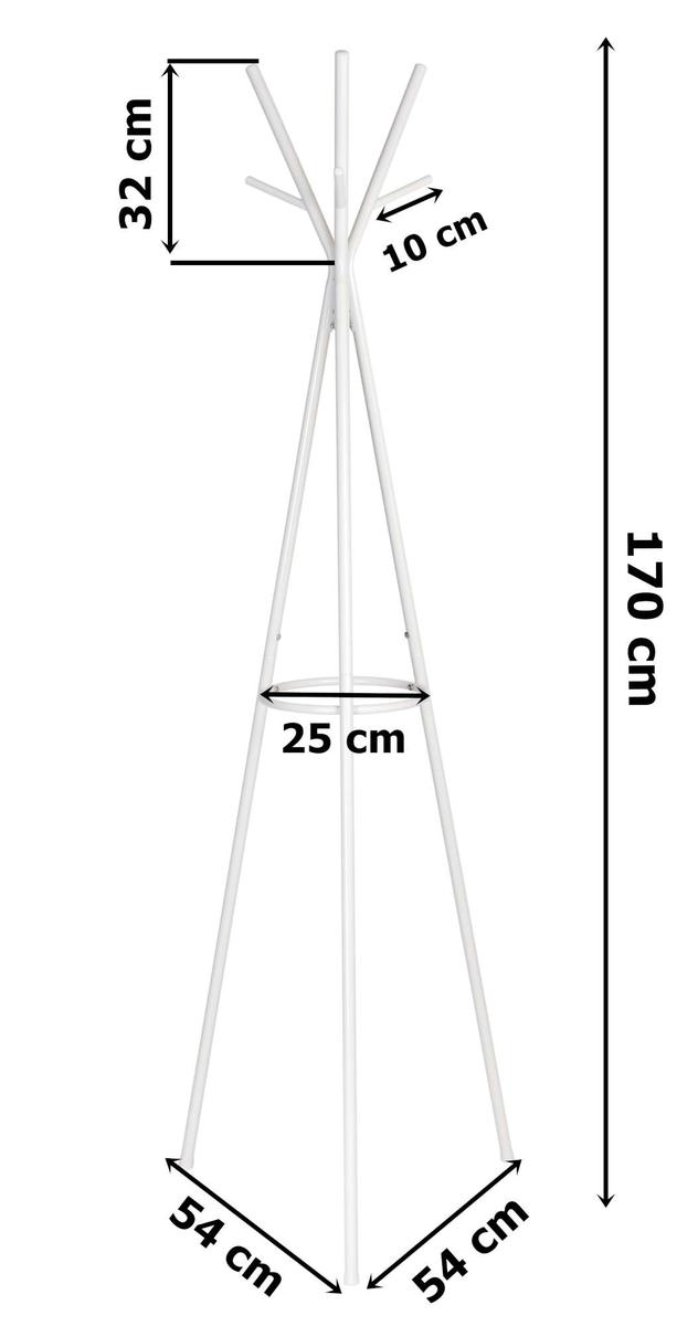 Wieszak stojący Enzo - biały nr. 5