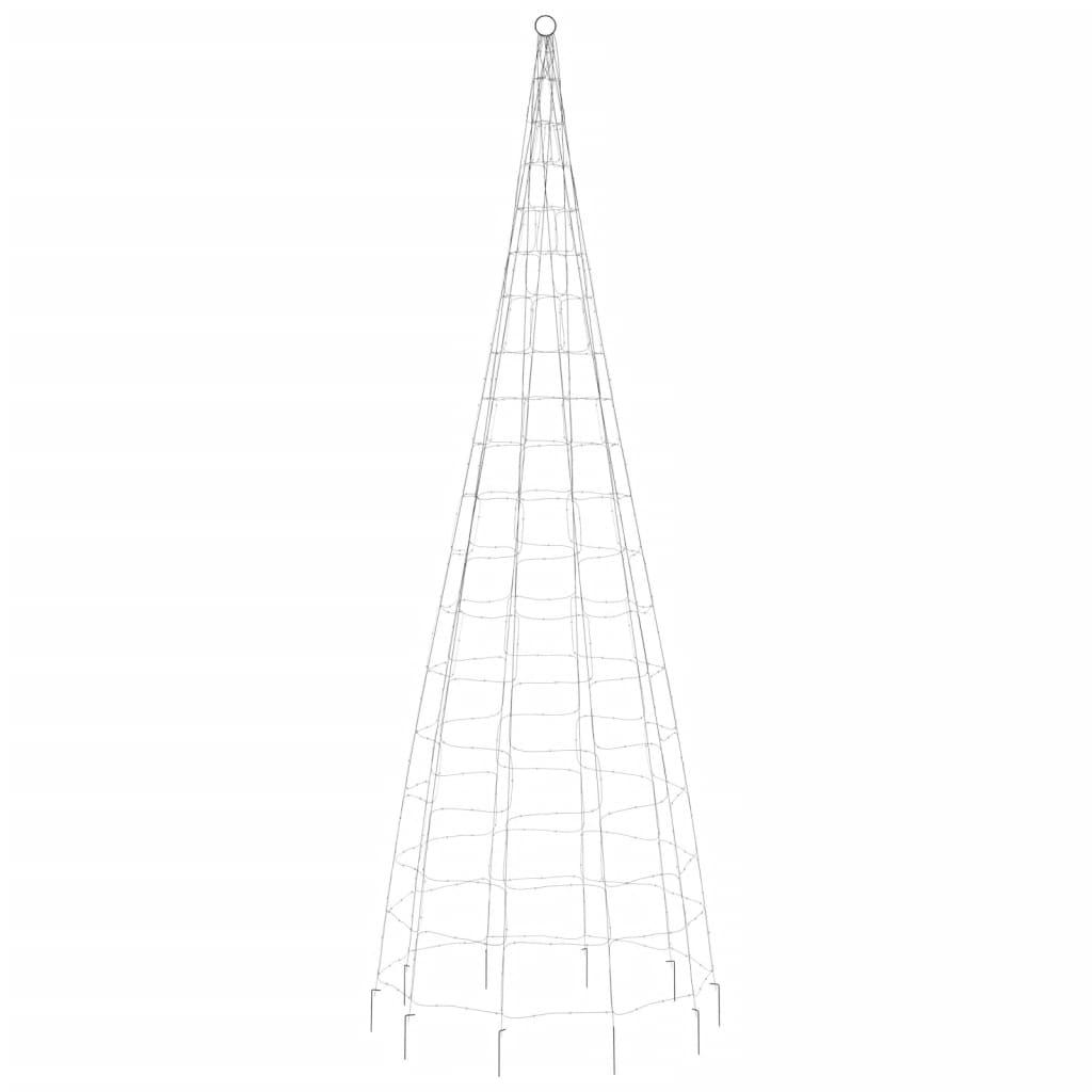  Choinka z lampek, na maszt, 550 zimnych białych LED, 300 cm nr. 5