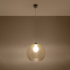 Lampa wisząca BALL szampański 120x30x30cm nowoczesna E27 do salonu - Miniaturka zdjęcia nr 3