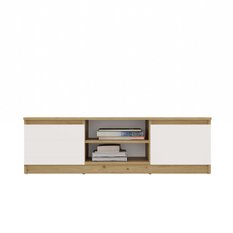 Szafka RTV Malwa 36x120x40 cm do salonu dąb artisan biel  - Miniaturka zdjęcia nr 3