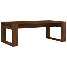 Stolik kawowy 102x50x35 cm brązowy dąb do salonu - Miniaturka zdjęcia nr 6