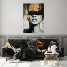 Duży Obraz Na Płótnie Do Sypialni Abstrakcja Portret Kobiety Glamour 80x120cm - Miniaturka zdjęcia nr 3