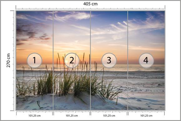 Fototapeta Plaża MORZE Zachód Słońca 3D Pejzaż Krajobraz Natury nr. 2