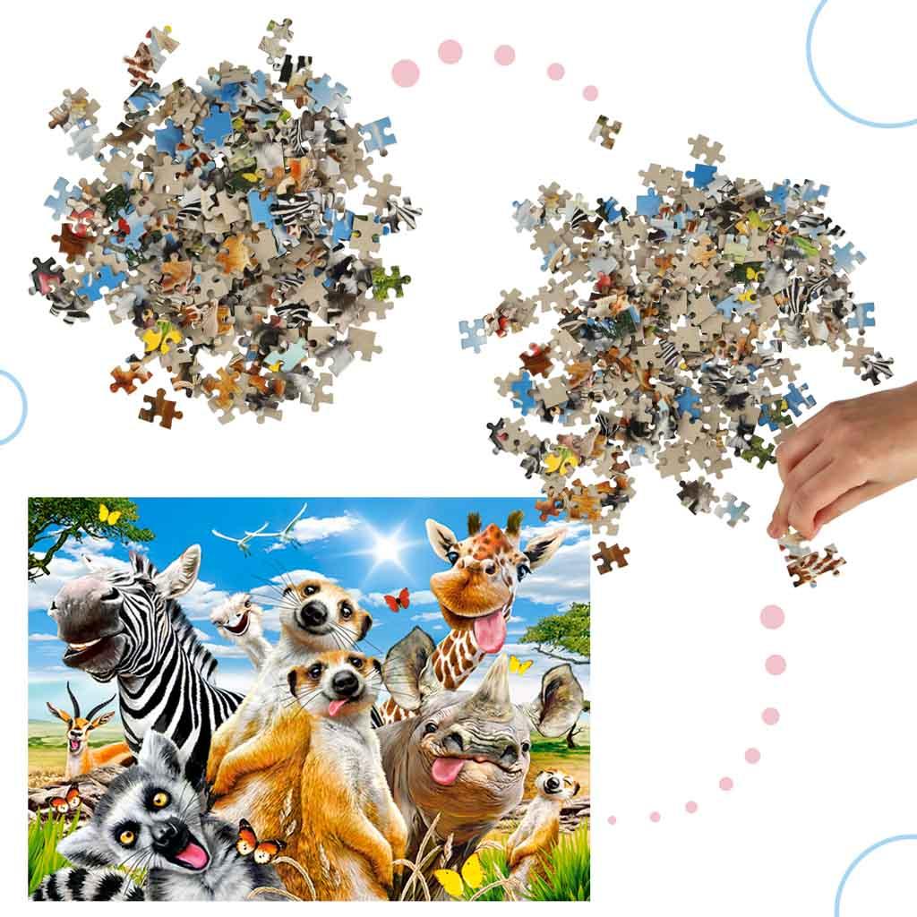 CASTORLAND Puzzle układanka 260 elementów African Selfie - Afrykańskie zwierzęta 8+ nr. 5