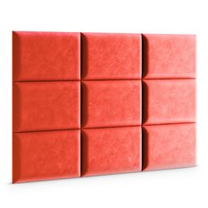 Panele tapicerowane 60x40 cm na ścianę magic velvet czerwony - Miniaturka zdjęcia nr 3
