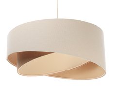 Lampa wisząca asymetryczna BOHO beżowa lniano jutowa do salonu sypialni biura  - Miniaturka zdjęcia nr 2