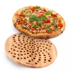 Pizza Aerator Deska na Pizzę Drewniania Okrągła