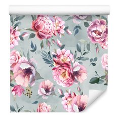 Tapeta Kolorowe Piwonie KWIATY Malowane Akwarelą 53x1000  - Miniaturka zdjęcia nr 3